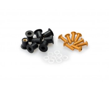 SCREW KIT ANODIZED FOR SCREENS WITH SILENTBLOCKS - GOLD